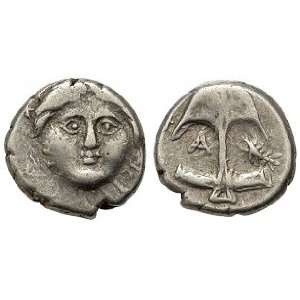  Apollonia Pontika, Thrace, 410   323 B.C.; Silver Diobol 