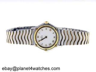 EBEL CLASSIC WAVE LADIES STEEL GOLD WATCH Shipped from London,UK 