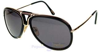 Authentic Tom Ford Sunglasses HAWKINGS TF01 Color shiny black & gold 