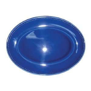  Le Cadeaux Provence Soild Blue 12 Coupe Oval Platter 
