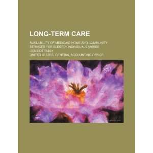 Long term care availability of Medicaid home and community services 