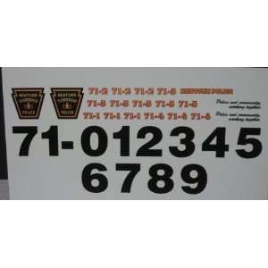    Pursuit 1/24 25 Newtown Township, PA Police Decals