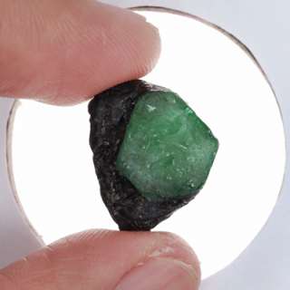 Untreated 26.91ct Natural Green Emerald Facet Rough Gem, ZAMBIA  