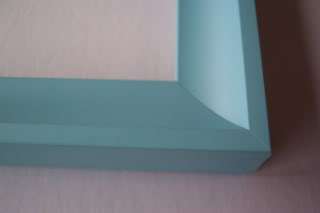 Baby Blue Solid Wood Picture Frames Vivid Color  