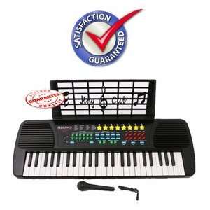  Children 49 Keys Electronic Piano Music Keyboard Black 