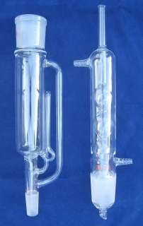 Brand new glass soxhlet extractor, joint 45/50 and 24/40, condenser 