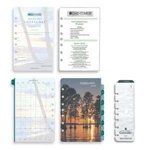  Coastlines Dated Two Page per Day Organizer Refill, 5 1/2 