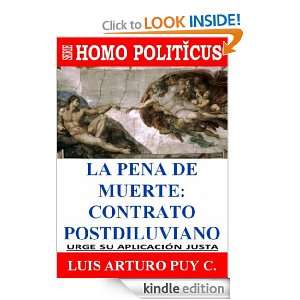 LA PENA DE MUERTE CONTRATO POSTDILUVIANO (HOMO POLITICUS) (Spanish 
