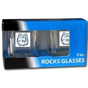  Connecticut Huskies 9 oz Rocks Glass