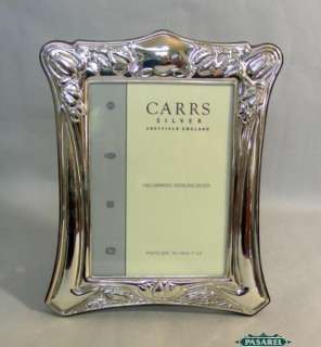 New English Sterling Silver & Wood 6x4 Photo Picture Frame Carrs of 