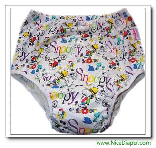 2101 ADULT BABY PLASTIC PANTS SISSY DIAPERS    SNOOPY  