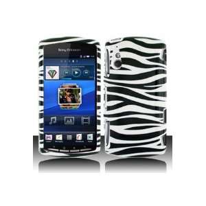 Sony Ericsson R800 Xperia Play Graphic Case   Black/White Zebra (Free 