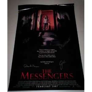  SIGNED THE MESSENGERS MOVIE POSTER 