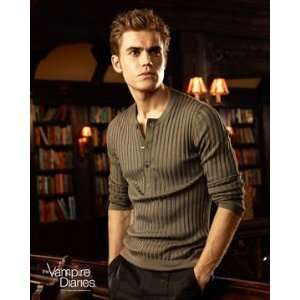 Vampire Diaries Stefan Green Sweater Library Photo