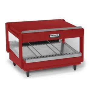  Nemco 6480 18S1R Red 18 Slanted Single Shelf Merchandiser 
