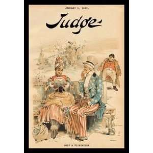  Judge Magazine Only a Flirtation   16x24 Giclee Fine Art 
