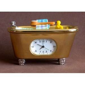  Secret Treasures Miniature Shelf Clock Bath Tub Style