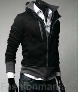 Mens Stylish Slim Zip Up Jacket 3 Color 4 Size H01  