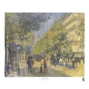 Les Grands Boulevards Finest LAMINATED Print Pierre Auguste Renoir 