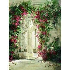 Bougainvilea Archway Poster Print 