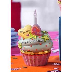 My Friend Happy Birthday Cupcake Trinket Box 