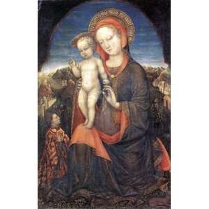   24 x 38 inches   Madonna and Child Adored by Lionel