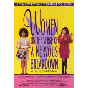 Women on the Verge of a Nervous Breakdown (1988) 27 x 40 Movie Poster 