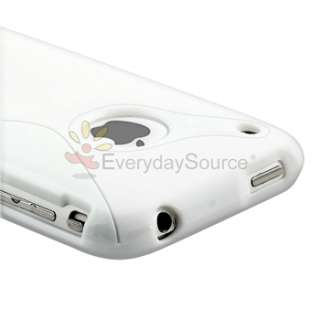 NEW WHITE TPU SKIN CASE BUMPER FOR APPLE IPHONE 3G 3GS  