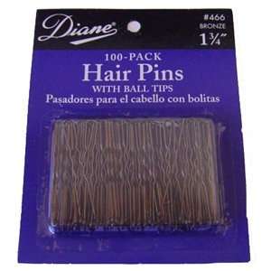  Diane Hair Pins With Ball Tips * 100 Pack #466 Bronze 