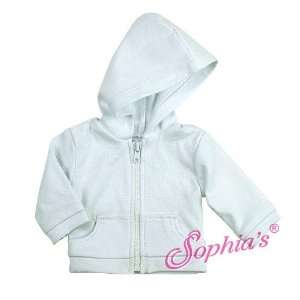  White Hoodie for 18 Inch Dolls Toys & Games