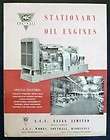 AEC STATIONARY OIL ENGINES SALES BROCHURE FEB 1953.