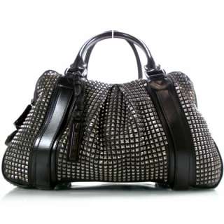 BURBERRY Prorsum Leather Knight Studded Tote Bag Purse  