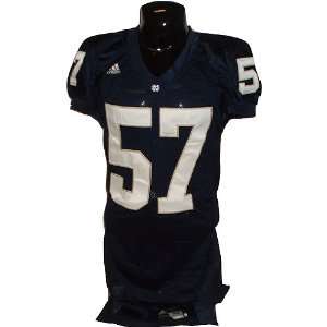  #57 Notre Dame Blue Football Game Used Jersey Sports 