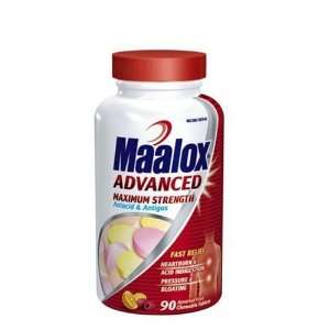 Maalox Antacid & Antigas, Maximum Strength, Assorted Fruit 