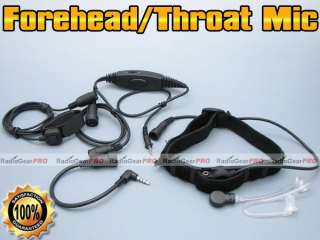 the forehead mic transmits your voice by the vibration of