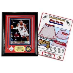  76ers Highland Mint Allen Iverson Game Shorts Photomint 