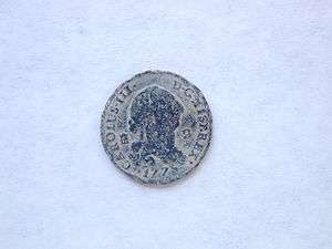 ANCIENT SPANISH COLONIAL COIN 1772 FOUND IN ST. AUGUSTINE,FL.  