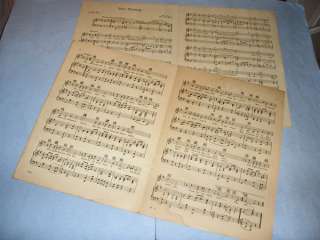 36 Pieces Vintage Artist Sheet Music 1930s   1950s  