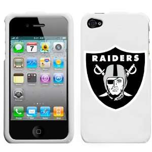  iPhone 4 Oakland Raiders White Snap on Superior Hard Cover 