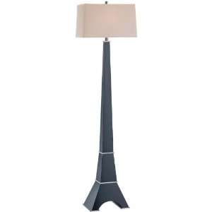 Lite Source LS 81410 Eiffel Floor Lamp, Dark Walnut And Silver with 