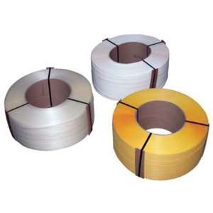 IHS ST 12 9X8 YL Polypropylene Strapping, 1/2 Width, 9 x 8 Core 