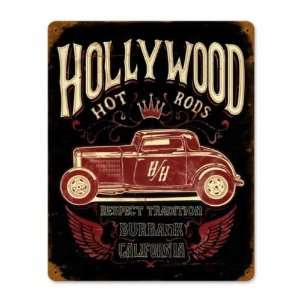    Profile Hollywood Hot Rods Vintage Metal Sign
