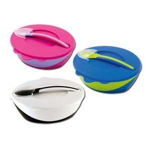  Blue Feeding Bowl with Attachable Spoon Baby