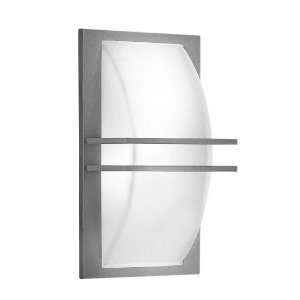  Eglo 83434A Park, Silver/Frosted Opal, 1 Light Wall Light 
