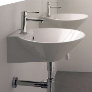   8010/R Round White Ceramic Wall Mounted or Vessel Sink 8010/R Home