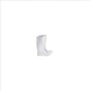  16 PVC Plain Toe Boots With Safety Lok Sole   Size 7 White   81011 07