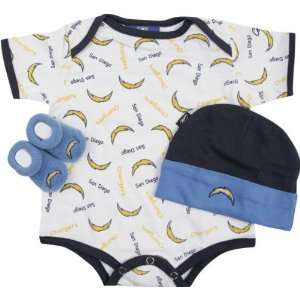 San Diego Chargers Newborn 0 3 Month Booty Gift Set  