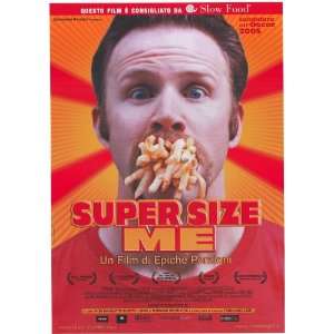  Super Size Me Poster Movie Italian 27x40