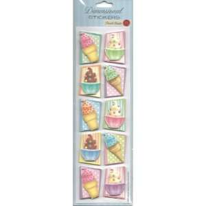   Sundaes Dimensional Scrapbook Stickers (83000) Arts, Crafts & Sewing