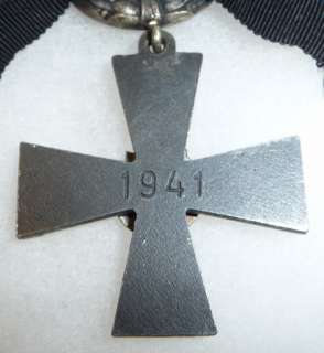 finland 1941 cross of liberty on widows ribbon rare original world war 
